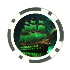 Ship Sailing Poker Chip Card Guard