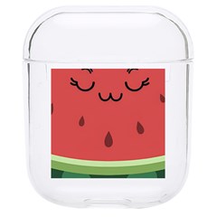 Watermelon Lock Love Hard Pc Airpods 1/2 Case by Cemarart