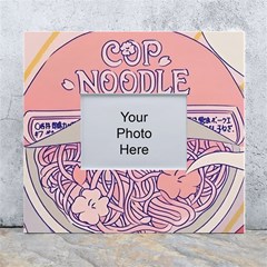 Ramen Kawaii Aesthetic Pink White Wall Photo Frame 5  X 7  by Cemarart