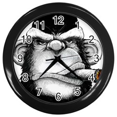 Png Huod Wall Clock (black) by saad11