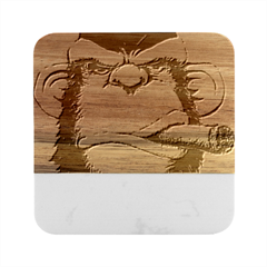 Png Huod Marble Wood Coaster (square) by saad11