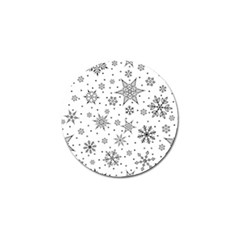 Snowflake-icon-vector-christmas-seamless-background-531ed32d02319f9f1bce1dc6587194eb Golf Ball Marker by saad11