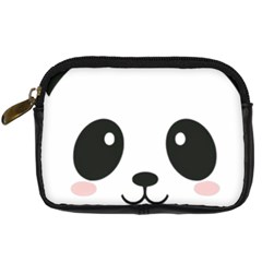 Cute Panda Love Animal Digital Camera Leather Case by Ndabl3x