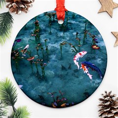 Fish Koi Carp Ornament (round) by Cemarart