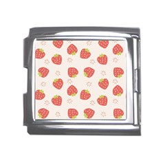 Strawberries Pattern Design Mega Link Italian Charm (18mm) by Grandong