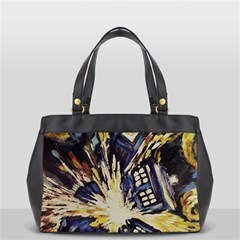 Tardis Doctor Who Pattern Oversize Office Handbag by Cemarart