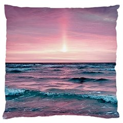 Sunset Ocean Beach Catcher Dream Evening Night Sunset Large Cushion Case (two Sides) by Cemarart