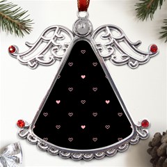 Heart, Background Metal Angel With Crystal Ornament