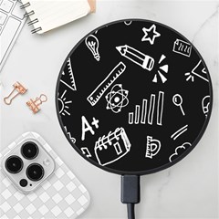 Knowledge Drawing Education Science Wireless Fast Charger(black) by Proyonanggan