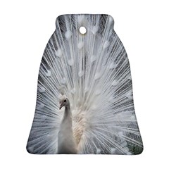 White Feathers, Animal, Bird, Feather, Peacock Bell Ornament (two Sides) by nateshop