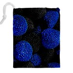 Berry, One,berry Blue Black Drawstring Pouch (4XL) Back