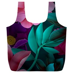 Flowers, Mate, Pink, Purple, Stock Wall Full Print Recycle Bag (xxl) by nateshop