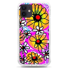 Mazipoodles Love Flowers - Rainbow Iphone 12 Mini Tpu Uv Print Case	 by Mazipoodles