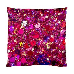 Pink Glitter, Cute, Girly, Glitter, Pink, Purple, Sparkle Standard Cushion Case (one Side) by nateshop