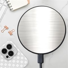 Aluminum Textures, Polished Metal Plate Wireless Fast Charger(black) by nateshop