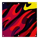 Abstract Fire Flames Grunge Art, Creative Banner and Sign 3  x 3  Front