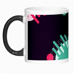 Colorful Background, Material Design, Geometric Shapes Morph Mug by nateshop