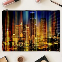 Skyline Light Rays Gloss Upgrade Cosmetic Bag (xxxl) by Cemarart