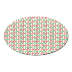 Mosaic Hexagon Honeycomb Oval Magnet by Ndabl3x