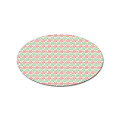 Background Pattern Leaves Texture Sticker Oval (10 Pack) by Ndabl3x