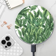 Tropical Leaves Wireless Fast Charger(white) by goljakoff