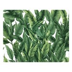 Tropical leaves Premium Plush Fleece Blanket (Large) 80 x60  Blanket Front