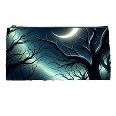 Moon Moonlit Forest Fantasy Midnight Pencil Case by Cemarart