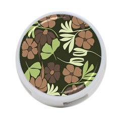 Flowers Leaves Plant Botanical Boho Bohemian Minimalist Nature 4-port Usb Hub (two Sides) by Grandong