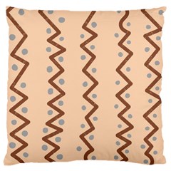 Print Pattern Minimal Tribal Large Cushion Case (two Sides) by Cemarart