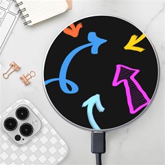 Colorful Arrows Kids Pointer Wireless Fast Charger(white) by Cemarart