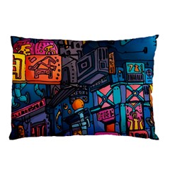 Wallet City Art Graffiti Pillow Case (two Sides) by Bedest