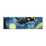 Spaceship Starry Night Van Gogh Painting Sticker Bumper (10 pack) Front