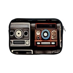 Retro Cameras Old Vintage Antique Technology Wallpaper Retrospective Apple Ipad Mini Zipper Cases by Grandong