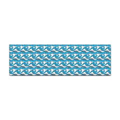 Blue Wave Sea Ocean Pattern Background Beach Nature Water Sticker Bumper (10 Pack) by Maspions