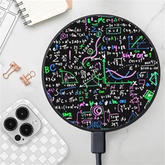 Math Linear Mathematics Education Circle Background Wireless Fast Charger(black) by Apen