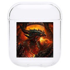 Dragon Fire Fantasy Art Hard Pc Airpods 1/2 Case by Maspions