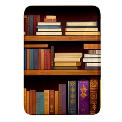 Book Nook Books Bookshelves Comfortable Cozy Literature Library Study Reading Room Fiction Entertain Rectangular Glass Fridge Magnet (4 Pack) by Maspions