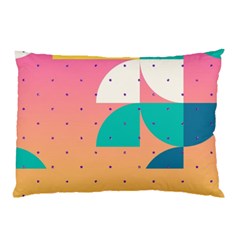 Abstract Geometric Bauhaus Polka Dots Retro Memphis Art Pillow Case by Maspions