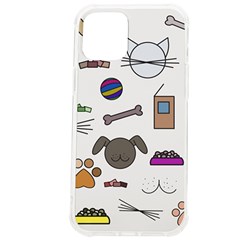 Cat Dog Pet Doodle Cartoon Sketch Cute Kitten Kitty Animal Drawing Pattern Iphone 12 Pro Max Tpu Uv Print Case by Bedest