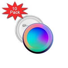 Circle Colorful Rainbow Spectrum Button Gradient 1 75  Buttons (10 Pack) by Maspions