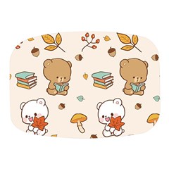 Bear Cartoon Background Pattern Seamless Animal Mini Square Pill Box by Maspions