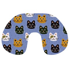 Cat Cat Background Animals Little Cat Pets Kittens Travel Neck Pillow by Maspions