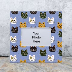 Cat Cat Background Animals Little Cat Pets Kittens White Box Photo Frame 4  X 6  by Maspions