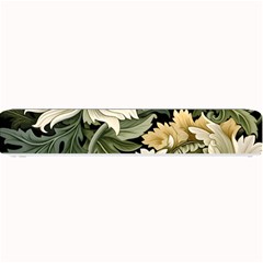 Flower Blossom Bloom Botanical Spring Nature Floral Pattern Leaves Small Bar Mat by Maspions