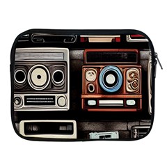 Retro Cameras Old Vintage Antique Technology Wallpaper Retrospective Apple Ipad 2/3/4 Zipper Cases by Grandong