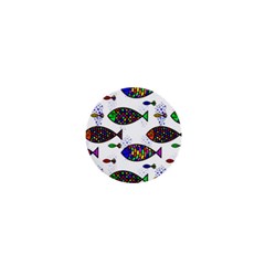 Fish Abstract Colorful 1  Mini Magnets by Maspions