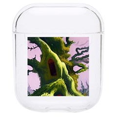 Outdoors Night Full Moon Setting Scene Woods Light Moonlight Nature Wilderness Landscape Hard Pc Airpods 1/2 Case by Posterlux