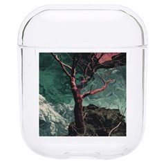 Night Sky Nature Tree Night Landscape Forest Galaxy Fantasy Dark Sky Planet Hard Pc Airpods 1/2 Case by Posterlux