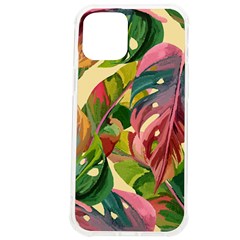 Monstera Colorful Leaves Foliage Iphone 12 Pro Max Tpu Uv Print Case by Maspions