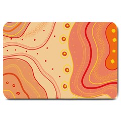 Lines Abstract Colourful Design Large Doormat by Maspions